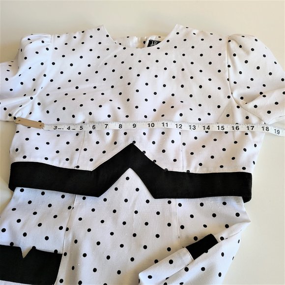 J. R Petite by Joseph Ribkoff 80s Polka Dot Dress - Picture 11 of 15